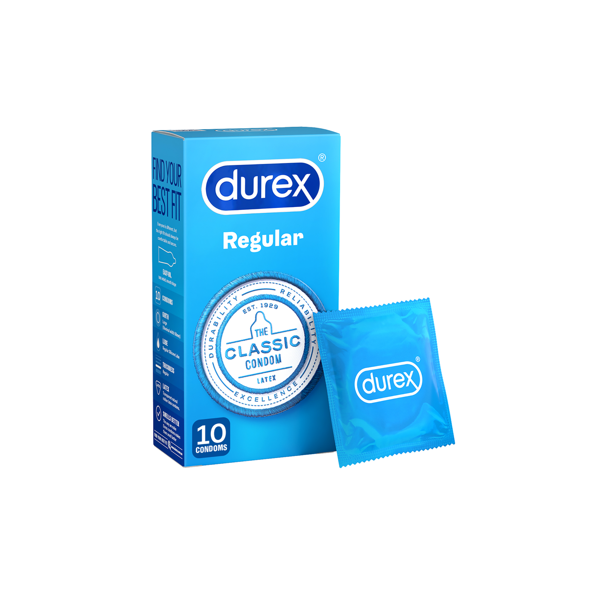 Durex Original Regular Condoms 10 Pack
