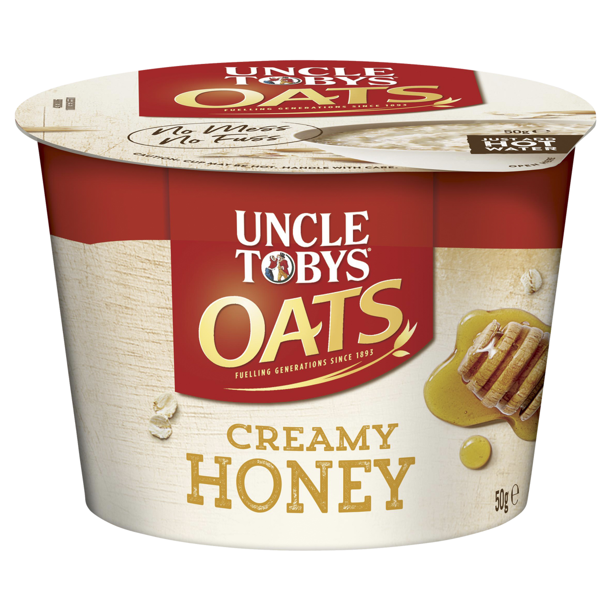 Uncle Tobys Oats Creamy Honey Cup 50g
