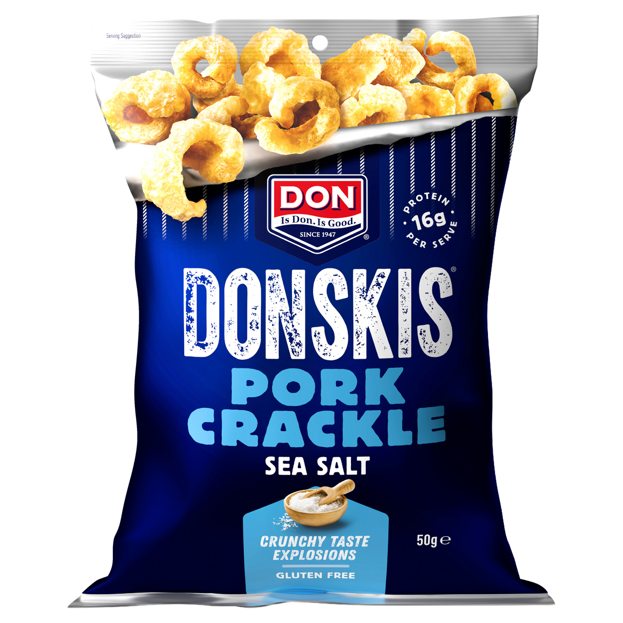 Donskis Pork Crackle Sea Salt 50g