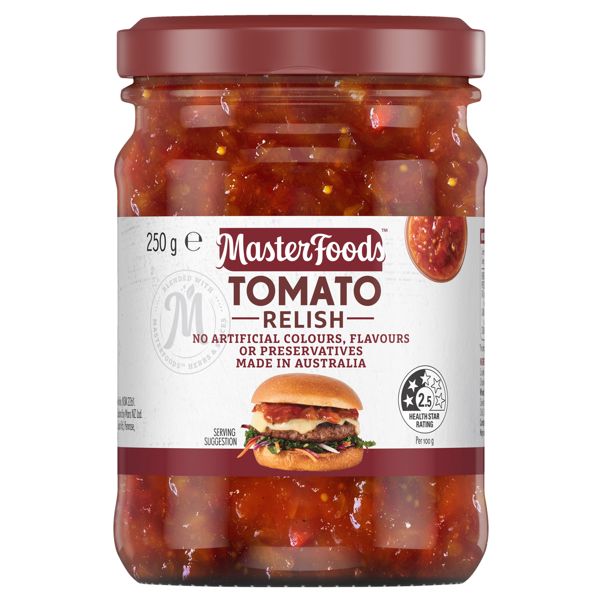 MasterFoods Tomato Relish 250g