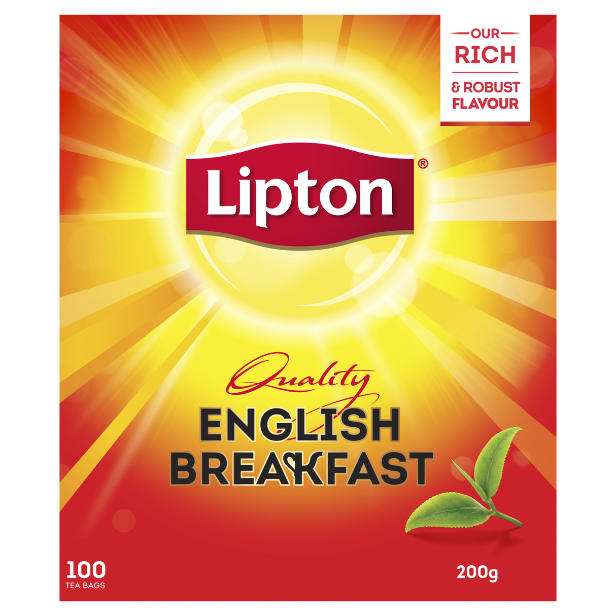 Lipton English Breakfast Tea 100 Pack