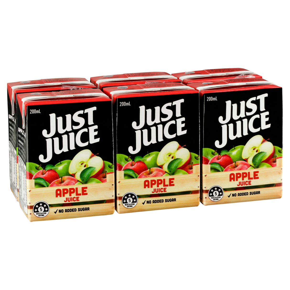 Just Juice Apple Juice Poppers 6x200ml