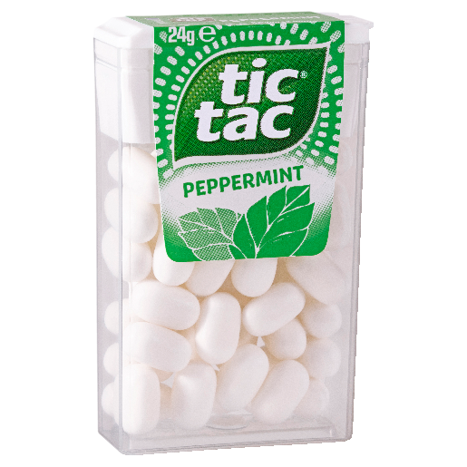Tic Tac Peppermint Mints 24g