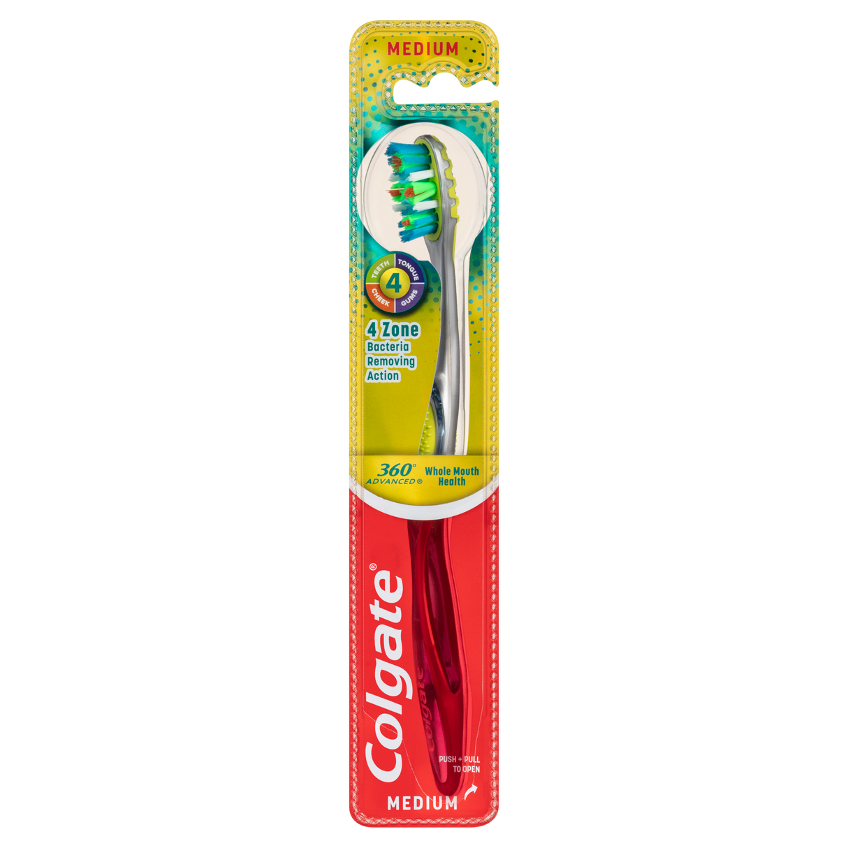 Colgate 360 Advanced Whole Mouth Health Toothbrush Medium 1 Pack