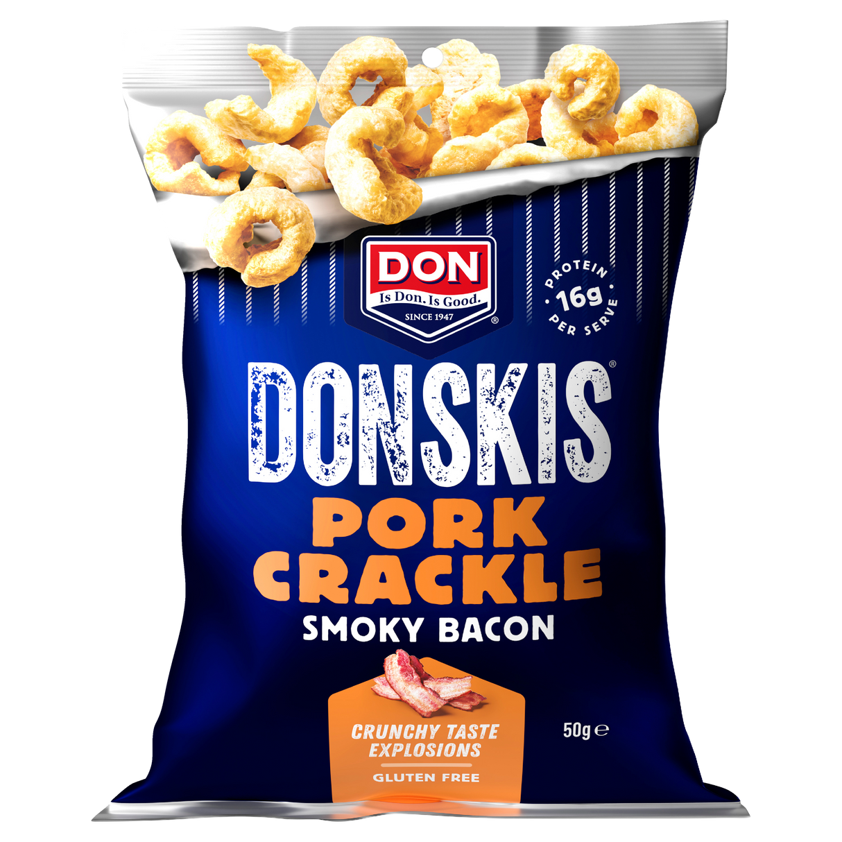 Donskis Pork Crackle Smoky Bacon 50g