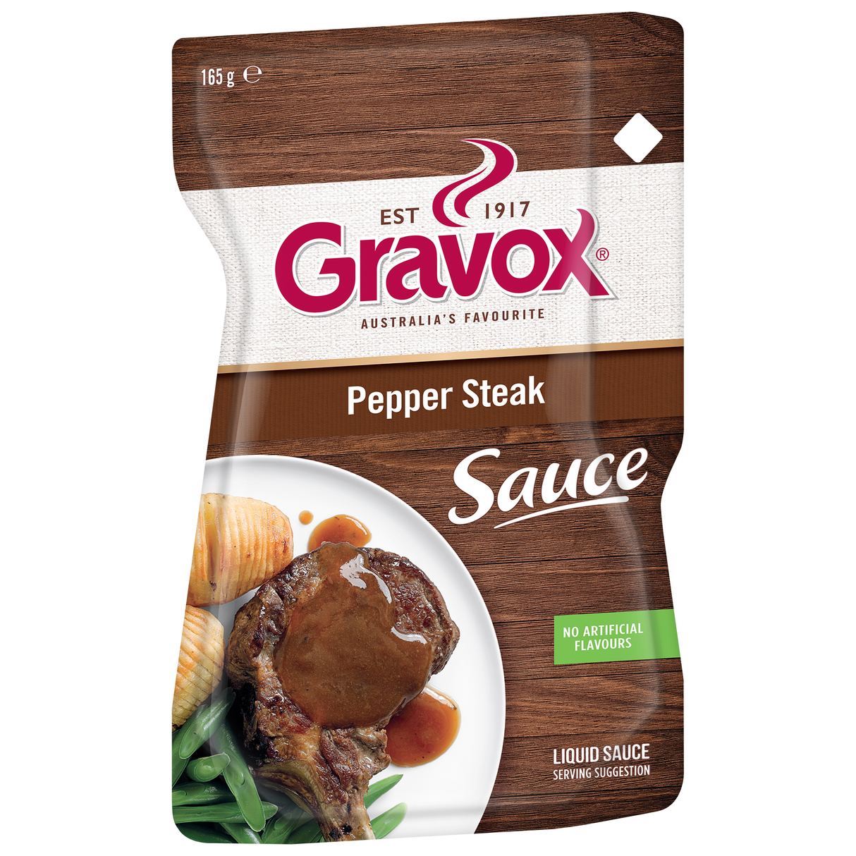 Gravox Pepper Steak Sauce Liquid Pouch 165g