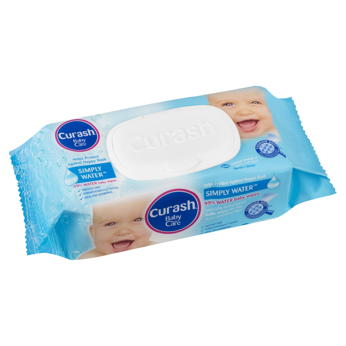 Curash Baby Wipes Simply Water 80 Pack