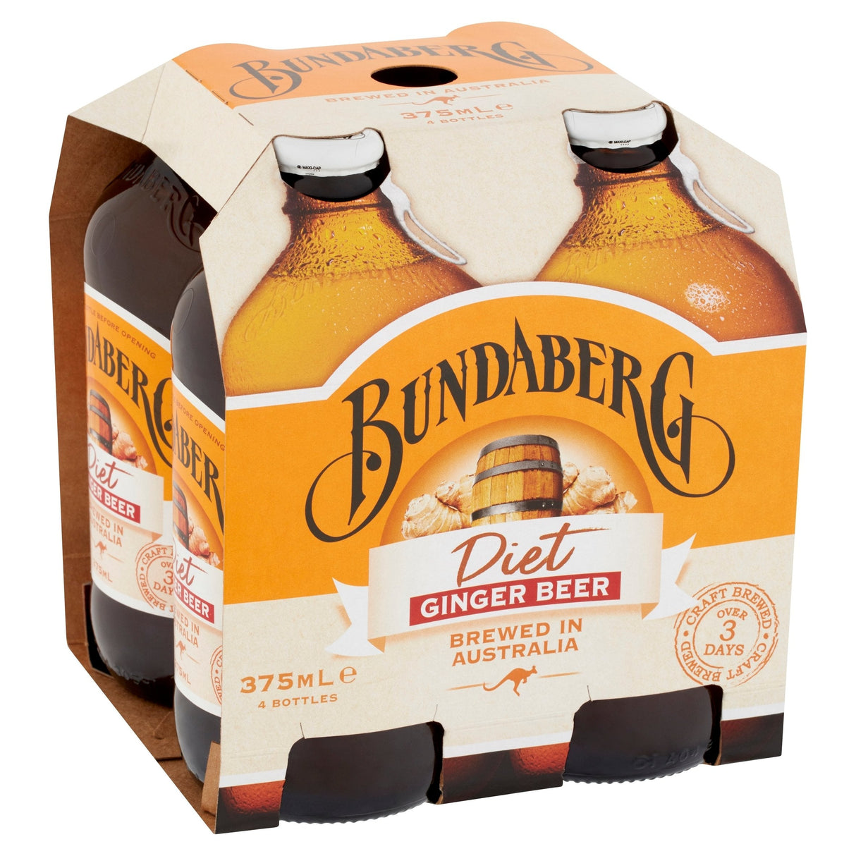 Bundaberg Diet Ginger Beer 4x375ml