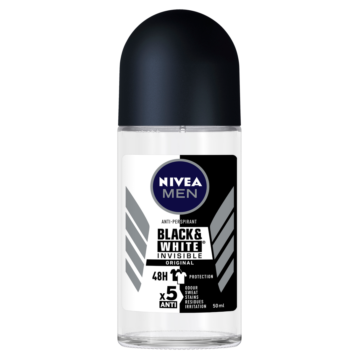 Nivea Men Black & White Invisible Roll-on Antiperspirant 50ml