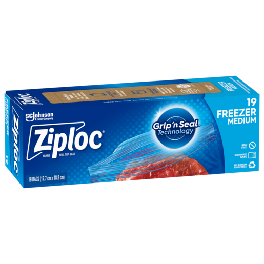 Ziploc Freezer Bag Medium 19 Pack