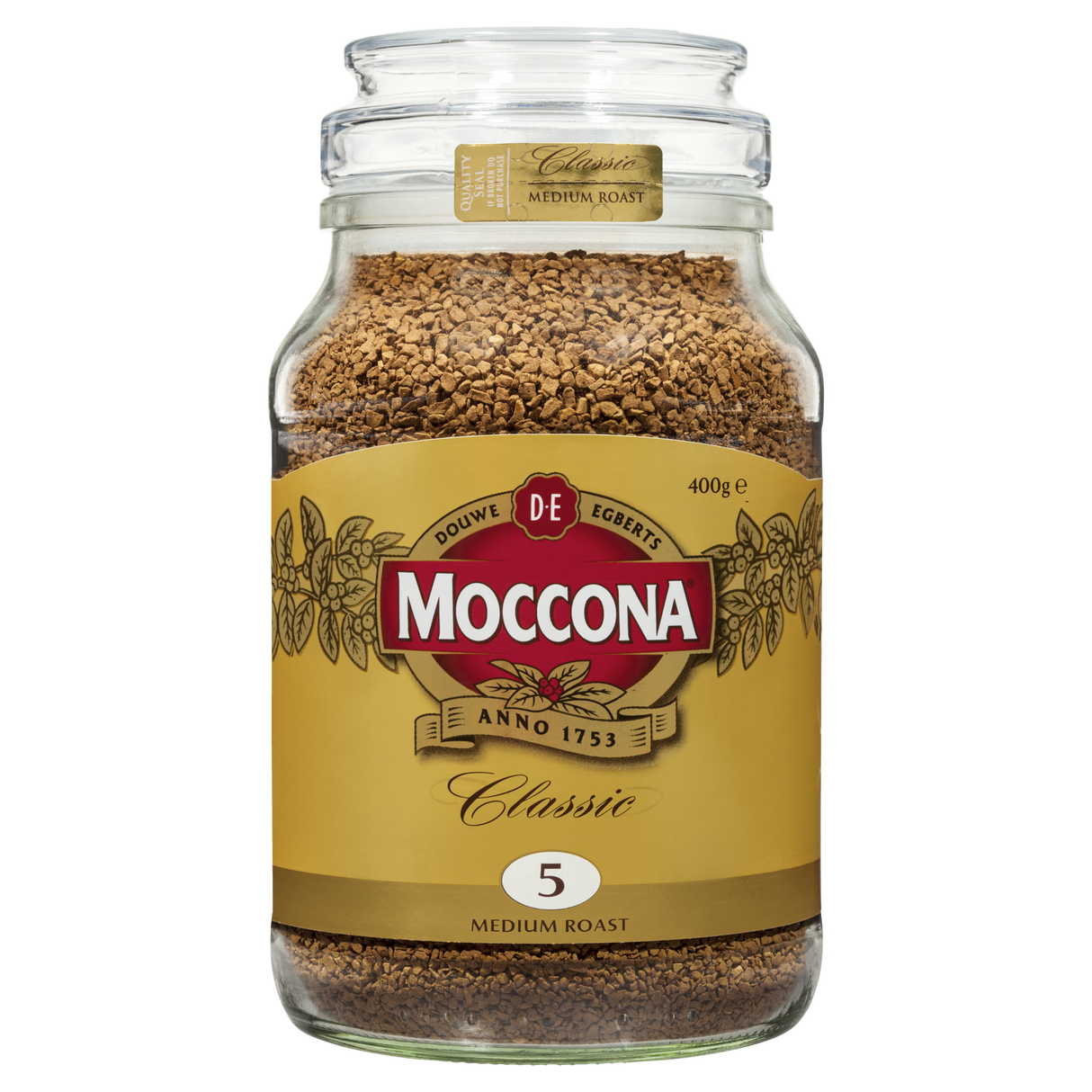 Moccona Freeze Dried Instant Coffee Classic Medium Roast 400g