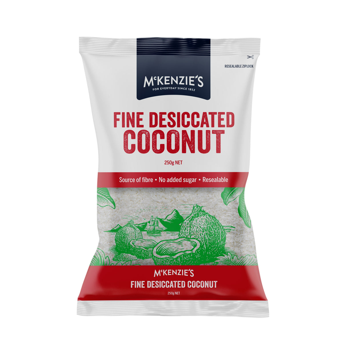 McKenzie's Fine Desiccated Coconut 250g