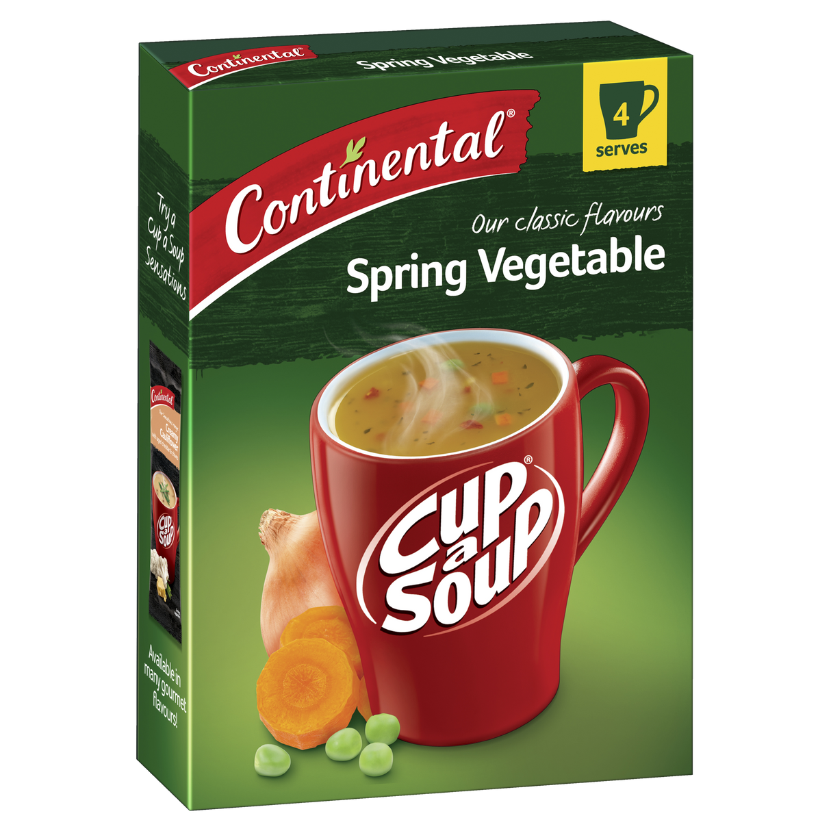Continental Cup A Soup Classic Spring Vegetable 4 Pack