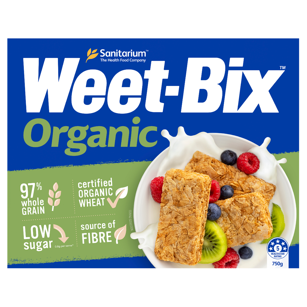 Weet-Bix Organic Breakfast Cereal 750g