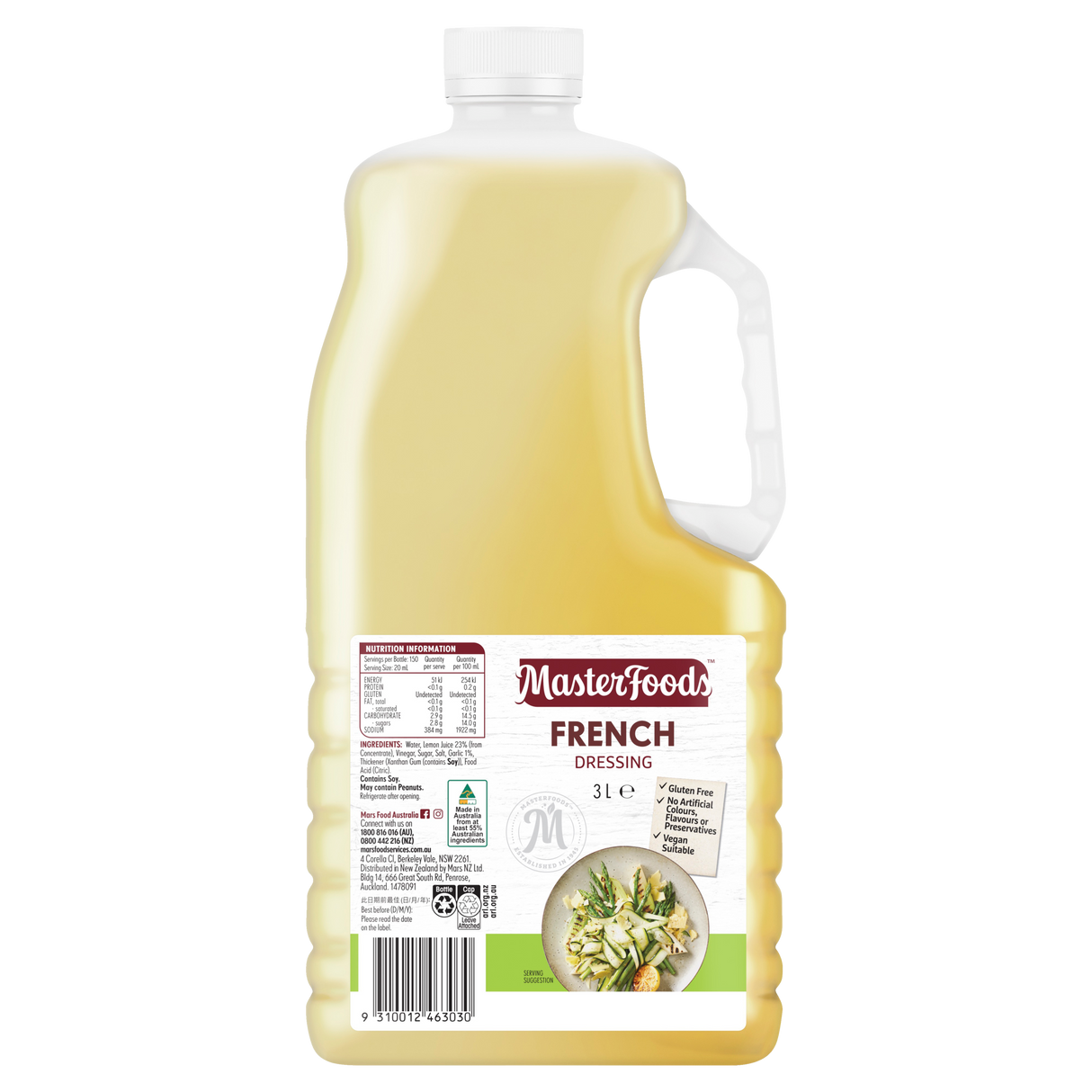 MasterFoods French Salad Dressing 3l