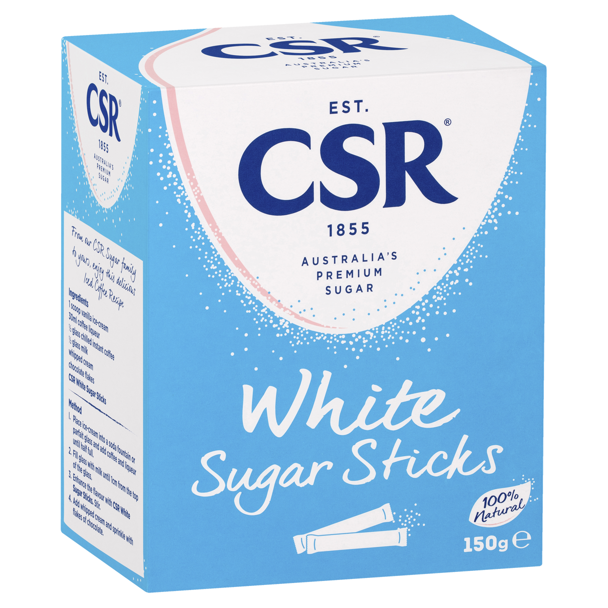 CSR White Sugar Sticks 50 Pack 150g