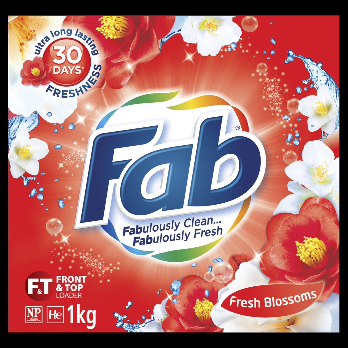 Fab Fresh Blossoms Powder Laundry Detergent 1kg