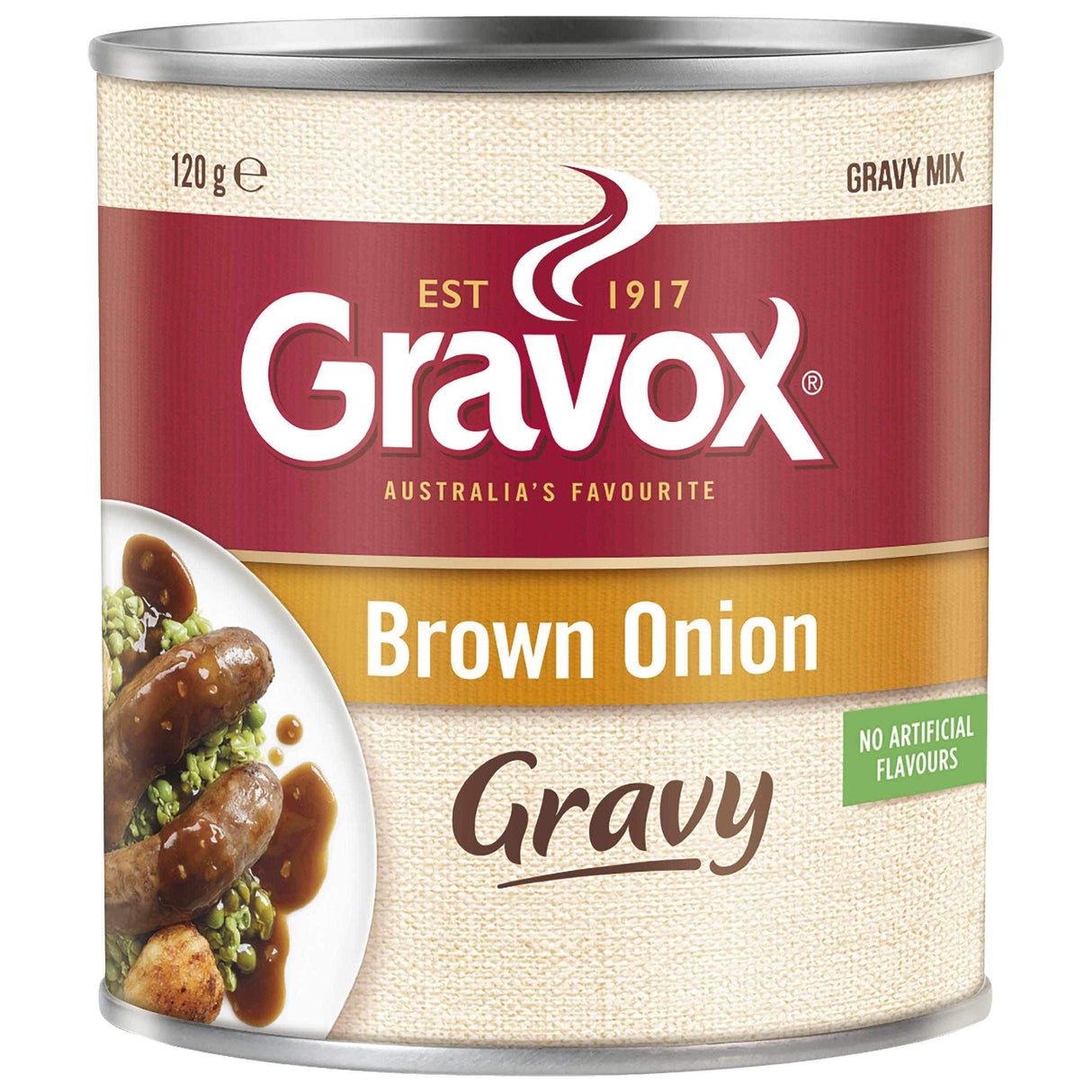 Gravox Brown Onion Gravy Mix Tin 120g
