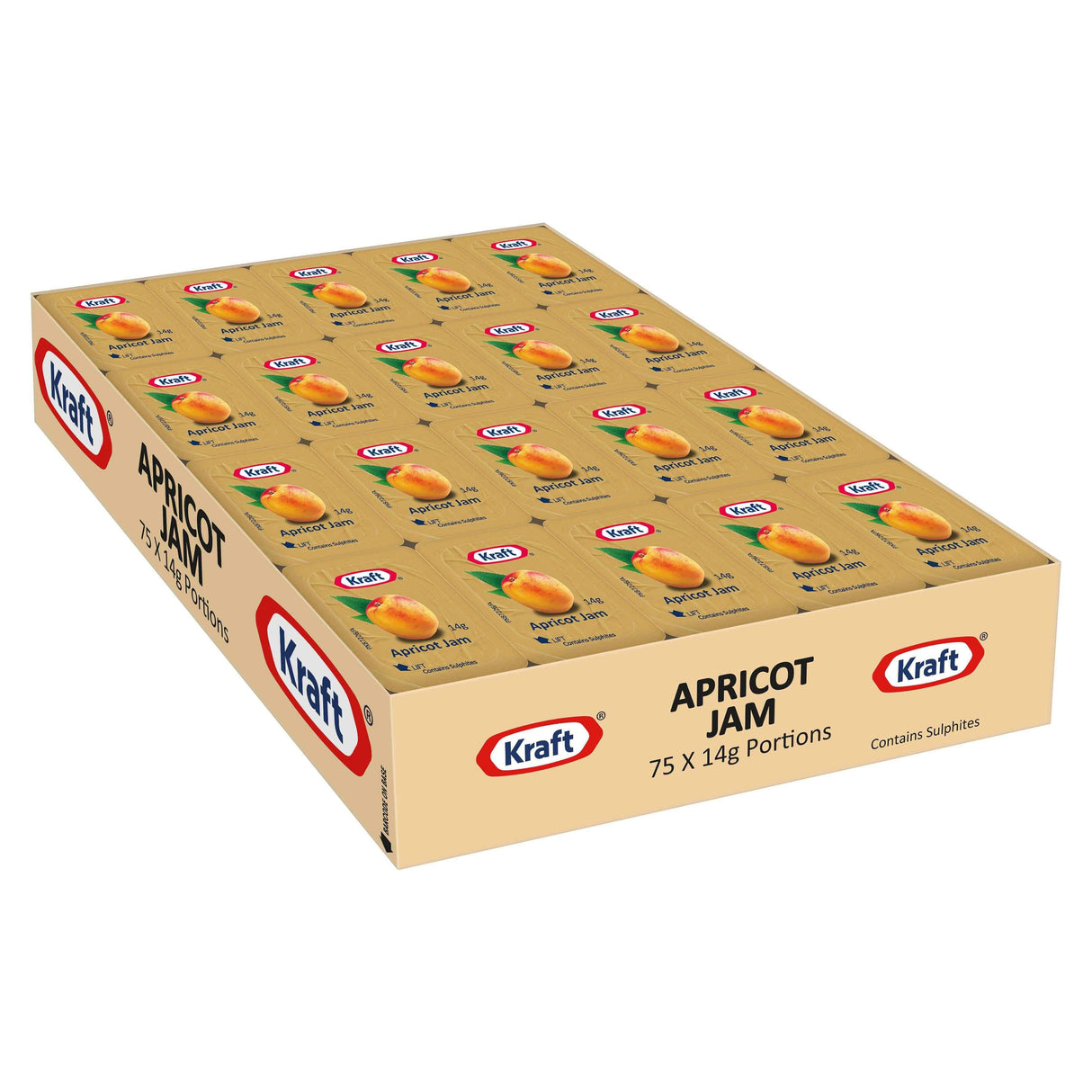 Kraft Apricot Jam Portion 75x14g