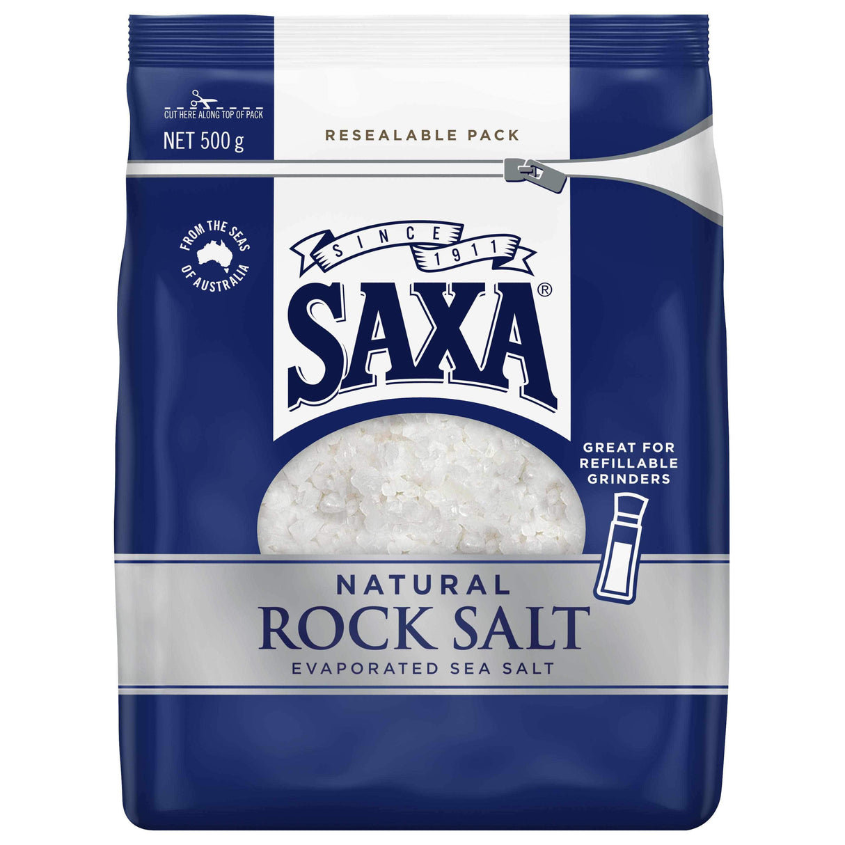 Saxa Natural Rock Salt 500g