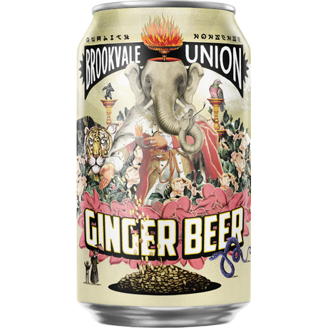 Brookvale Union Ginger Beer Cans 24x330ml product image.