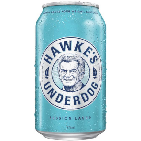 Hawke's Underdog Session Lager Cans 24x375ml product image.