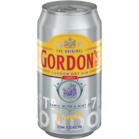 Gordon's Gin & Tonic 3.5% Cans 24x375ml product image.