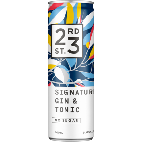 23rd Street Signature Gin & Tonic Cans 24x300ml product image.