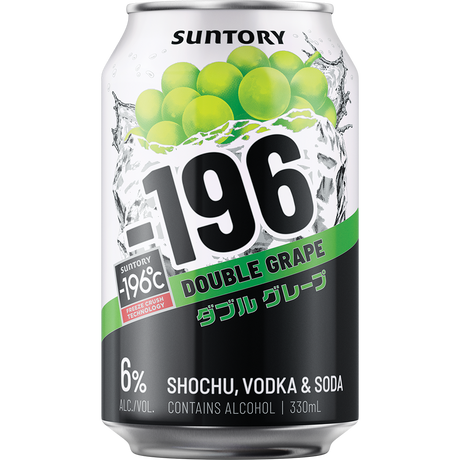 Suntory -196 Double Grape Cans 24x330ml product image.