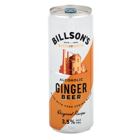 Billson's Ginger Beer Cans 24x355ml product image.