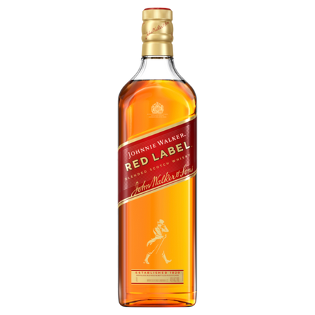 Johnnie Walker Red Label Blended Scotch Whisky 1l product image.