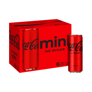 Coca-Cola No Sugar Coca-Cola Mini Cans 6x250ml