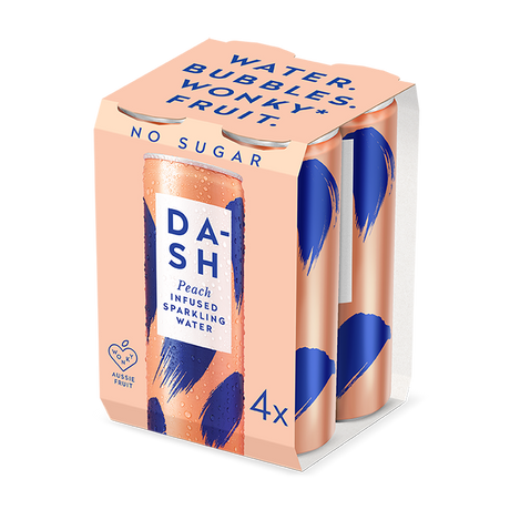 Product image of Dash Water Multipack Peach 4x300ml