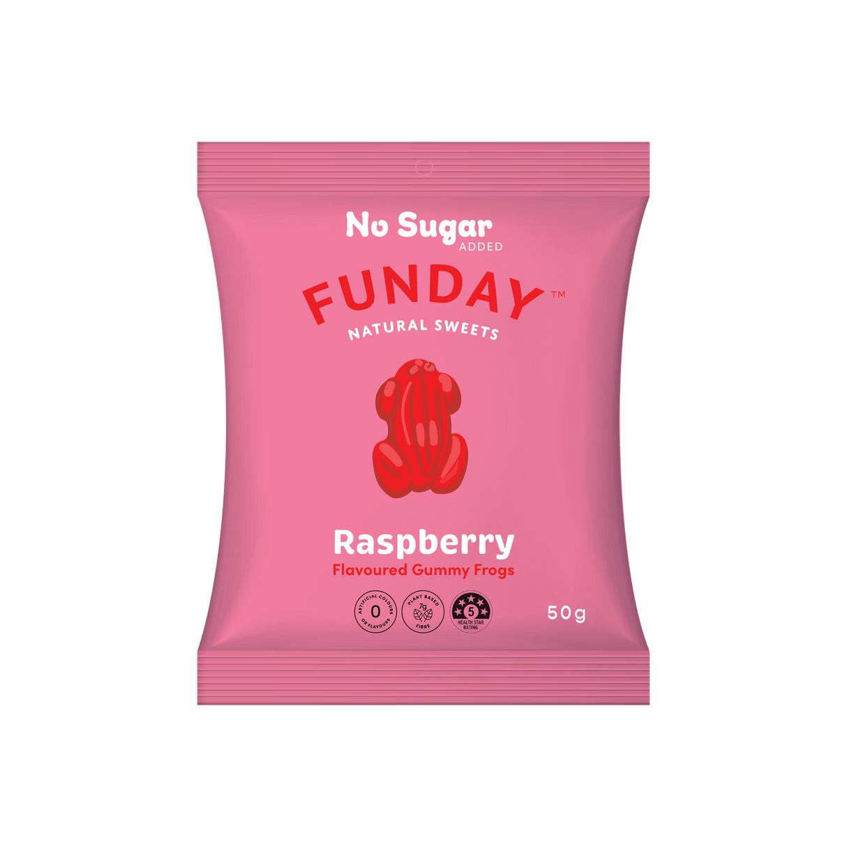 Product image of Funday Raspberry Gummy Frogs 50g