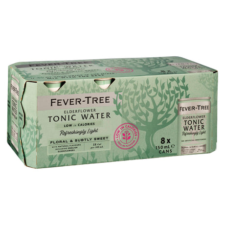 Product image of Fevertree Light Elderflower Tonic Water 8x150ml