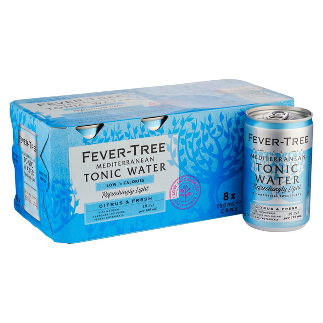 Product image of Fevertree Light Mediterranean Tonic Water 8x150ml