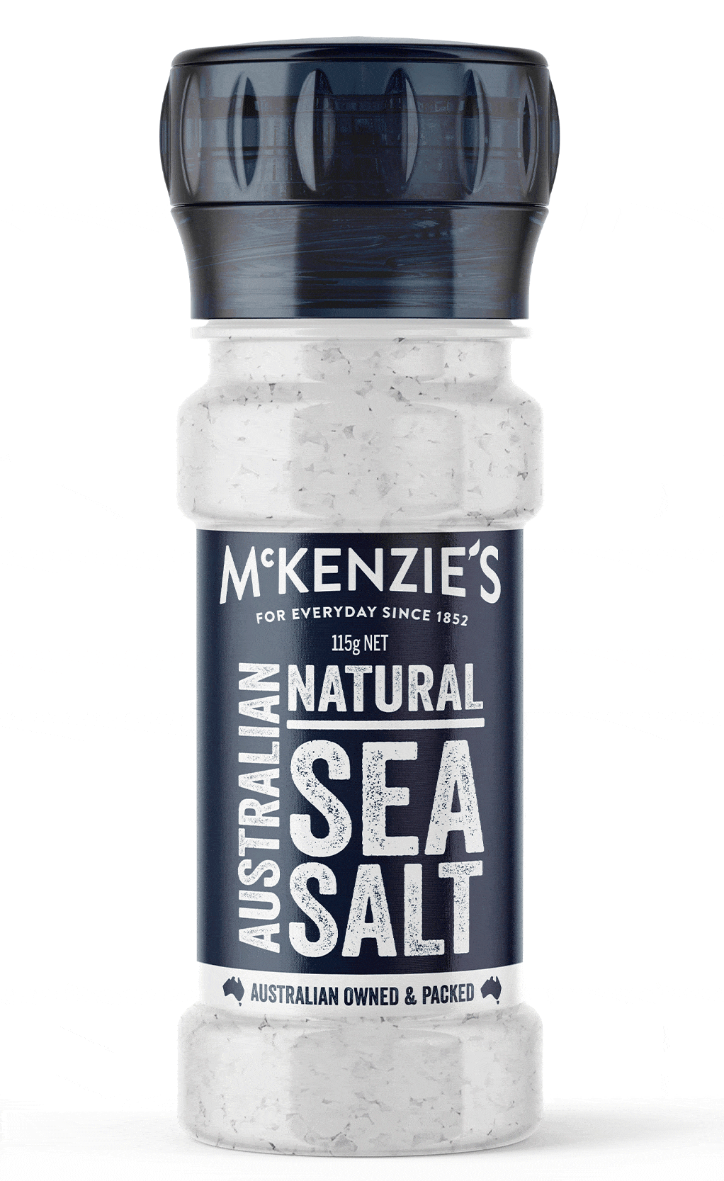 McKenzies Australian Natural Sea Salt Grinder 115g