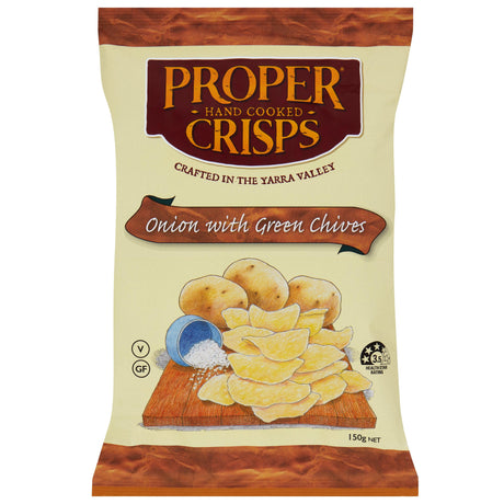 Product image of Proper Crisps Onion and Chive 150g