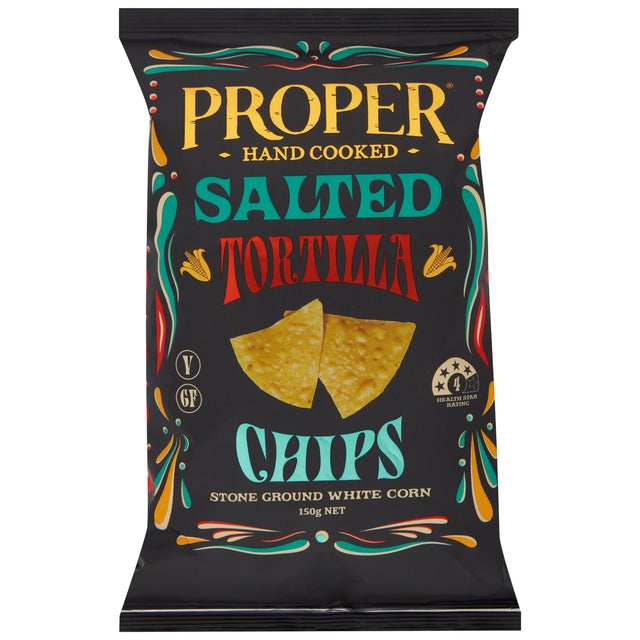 Product image of Proper Crisps Tortilla Chips Salted 150g