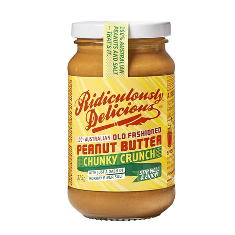 Product image of The Ridiculously Delicious Nut Butter Company Chunky Crunch Peanut Butter 375g