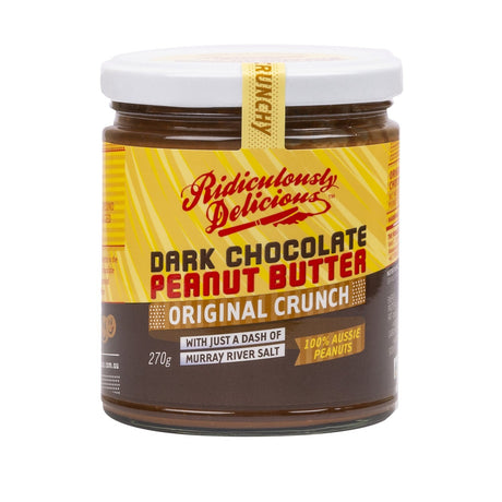Product image of The Ridiculously Delicious Nut Butter Company Dark Chocolate PB Original Crunch 270g