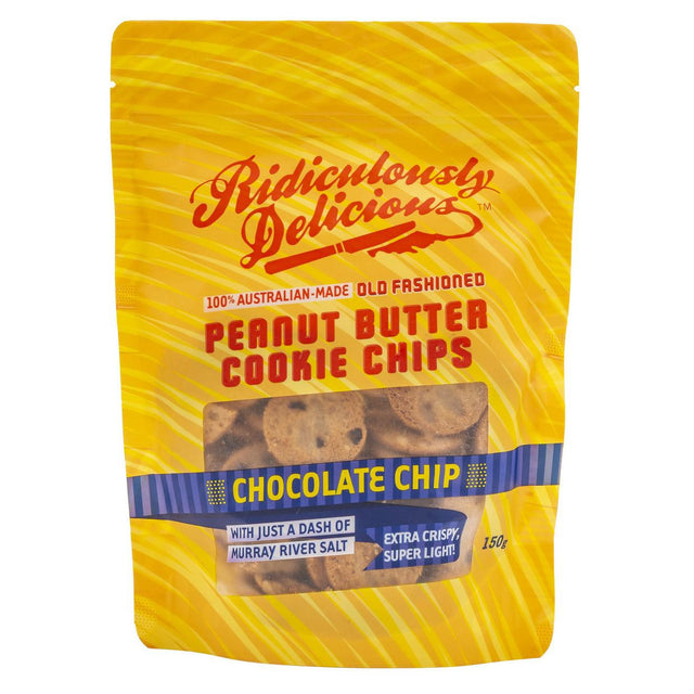 Product image of The Ridiculously Delicious Nut Butter Company Cookie Chips Chocolate Chip 150g