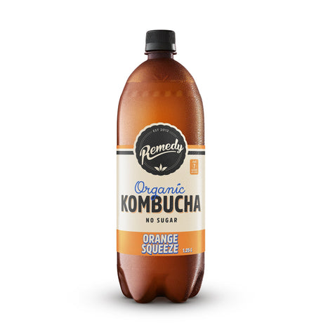 Product image of Remedy Orange Squeeze Kombucha 1.25L