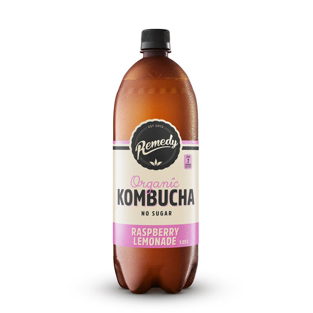 Product image of Remedy Raspberry Lemonade Kombucha 1.25L