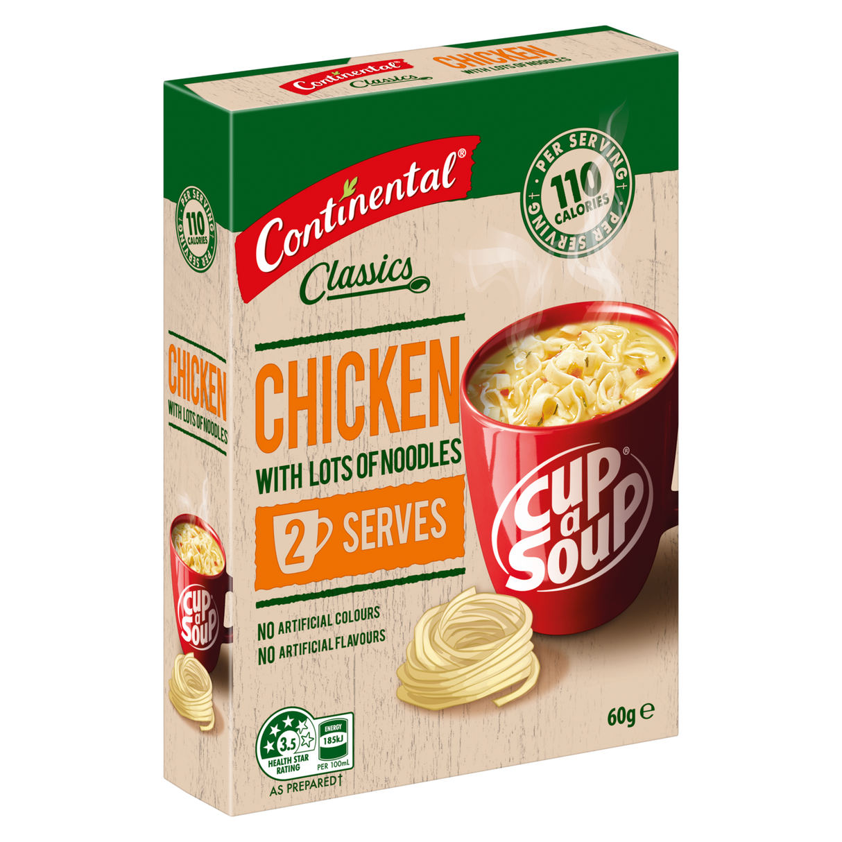 Continental Cup A Soup Chicken With Lots Of Noodles 2 Pack
