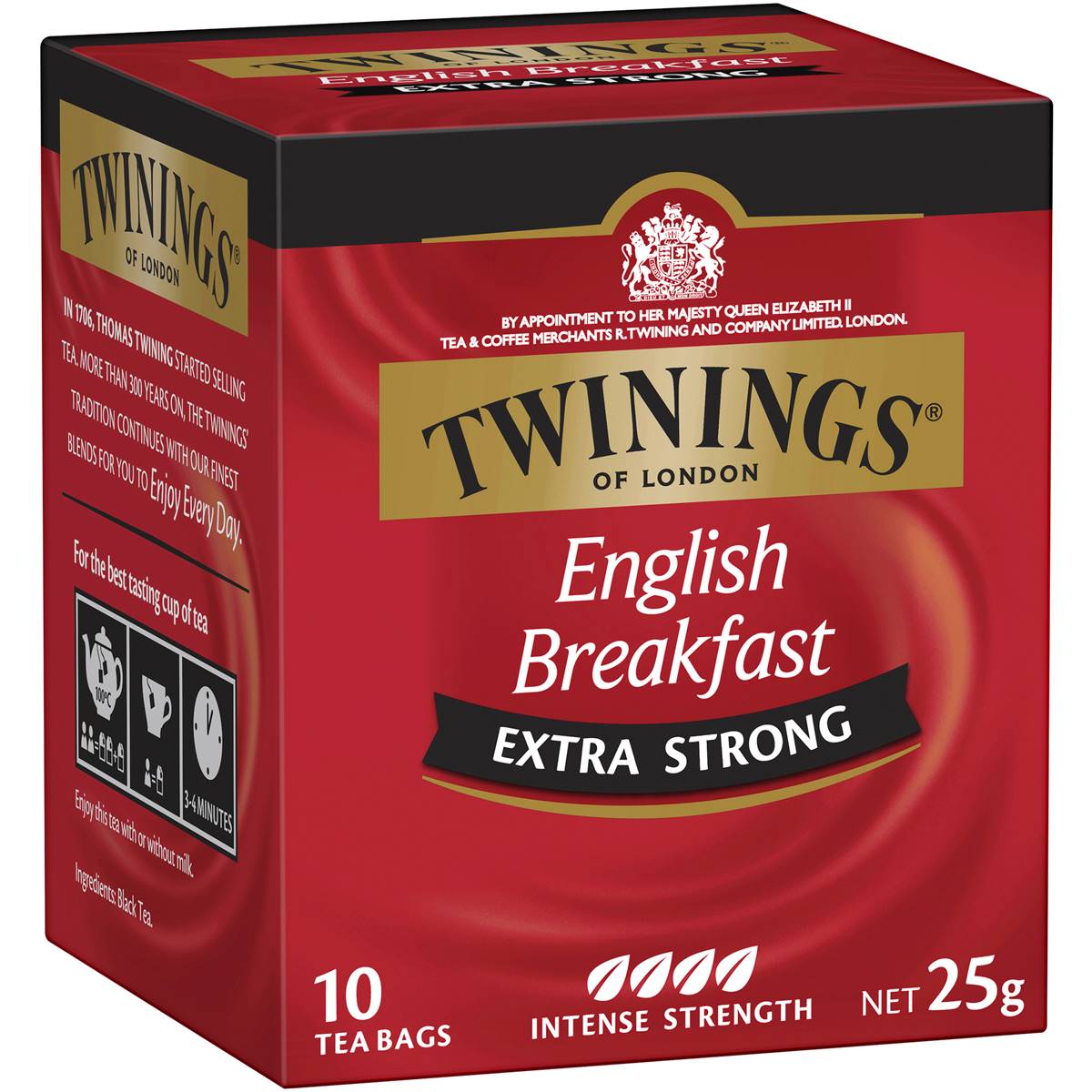 Twinings English Breakfast Extra Strong Tea Bags 10 Pack