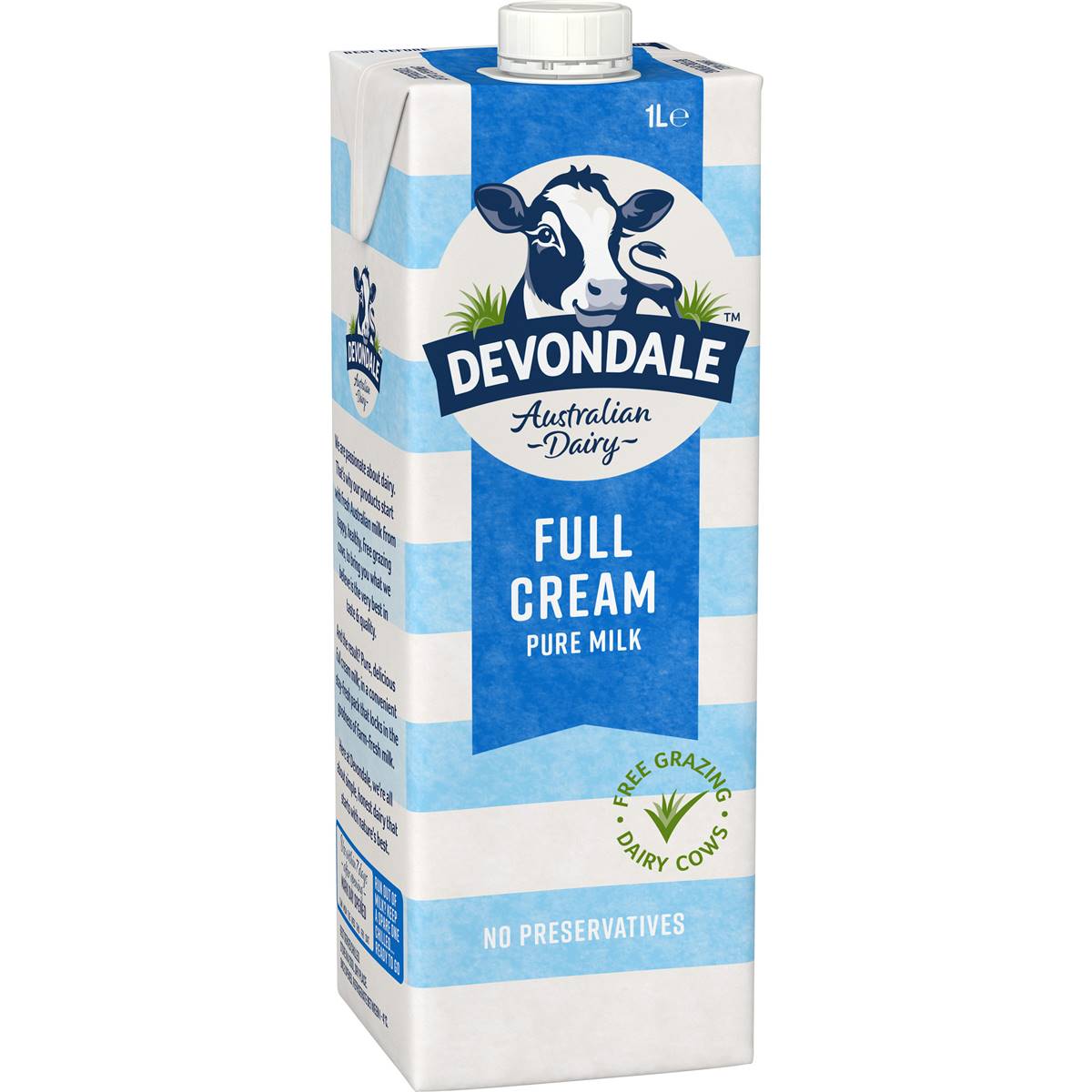 Devondale 100% Pure Full Cream Long Life Milk 1l