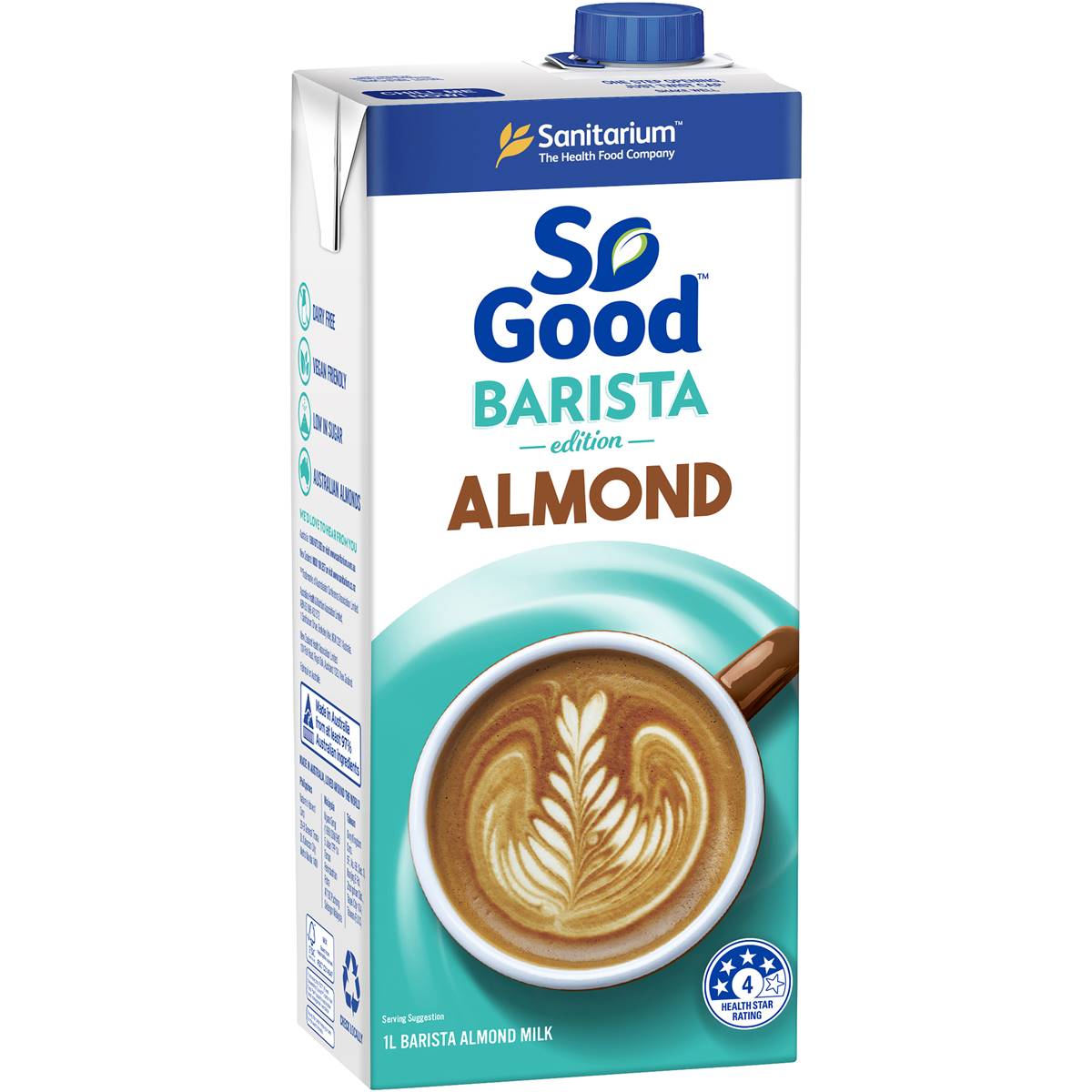 Sanitarium So Good Barista Edition Almond Milk 1l