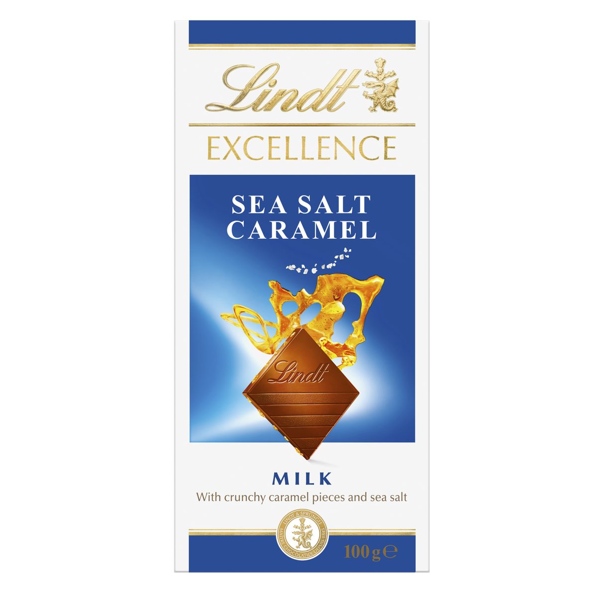 Lindt Excellence Sea Salt Caramel Milk Chocolate 100g