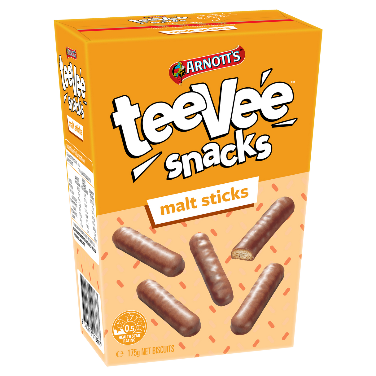 Arnott's teeVee Snacks Malt Sticks 175g